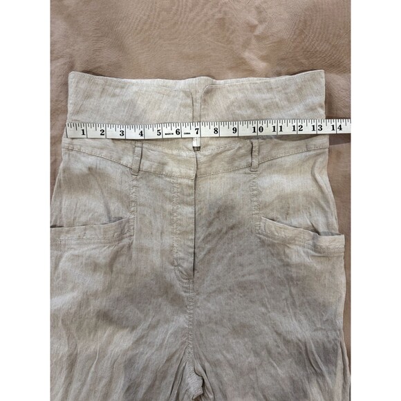 Jonathan Simkhai Light Beige Linen Cargo Sz 6 Bridgerton Coquette Lagenlook - Picture 6 of 9